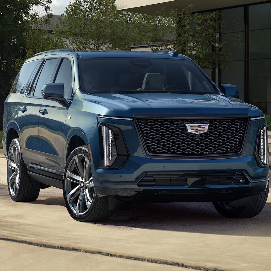 Close-up view of the Cadillac Escalade 2025.