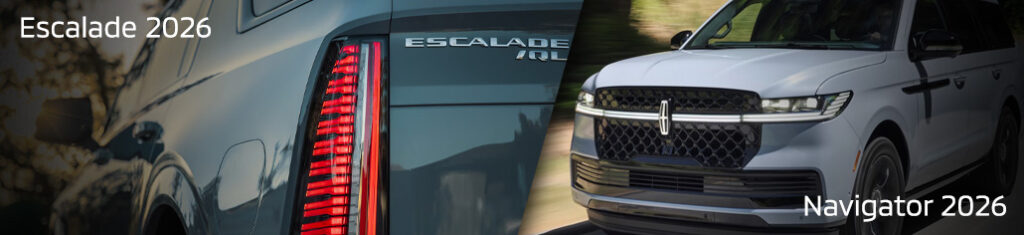 Cadillac laval blog fevrier Escalade 2026 vs Lincoln Navigator 2026 IMAGE3 1024x235